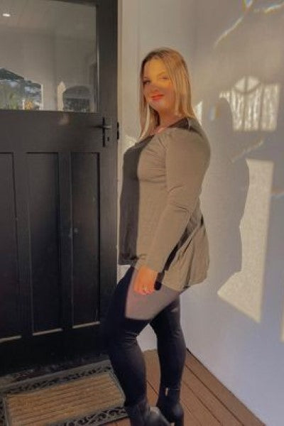 EBAS593.COLOUR.A-H  A-LINE SWING MERINO SCOOP NECK