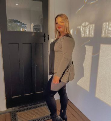 EBAS593.COLOUR.A-H  A-LINE SWING MERINO SCOOP NECK