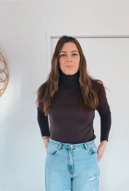 EBAS515.COLOUR.A-O MERINO ROLL NECK JUMPER