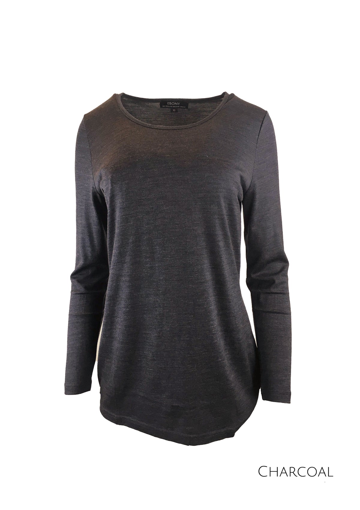 EBAS548 MERINO MID LENGTH SCOOP NECK