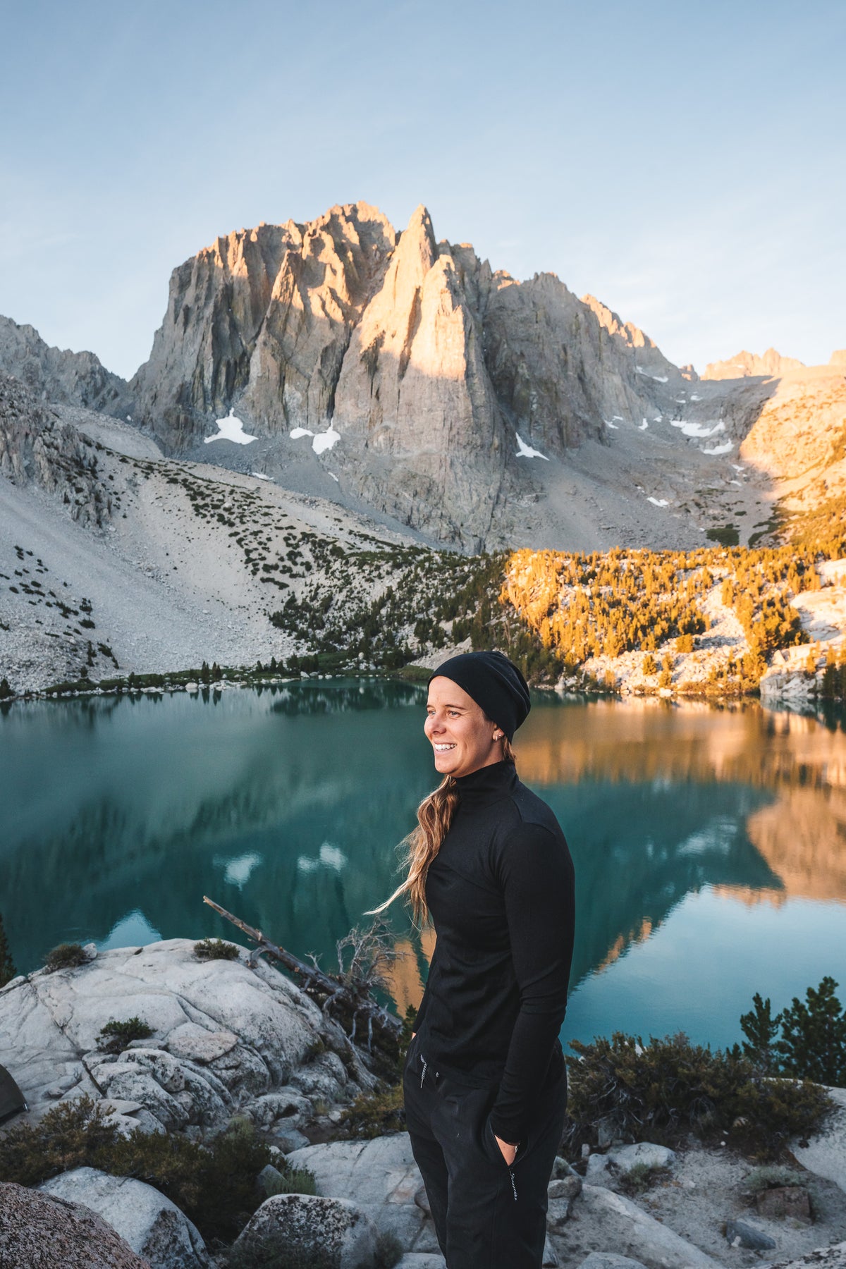 EBAS515.COLOUR.A-O MERINO ROLL NECK JUMPER