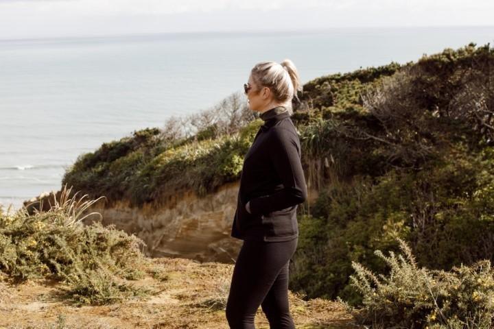 MERINO CURVE PANEL JACKET - MERINO CURVE PANEL JACKET - Ebony Boutique NZ