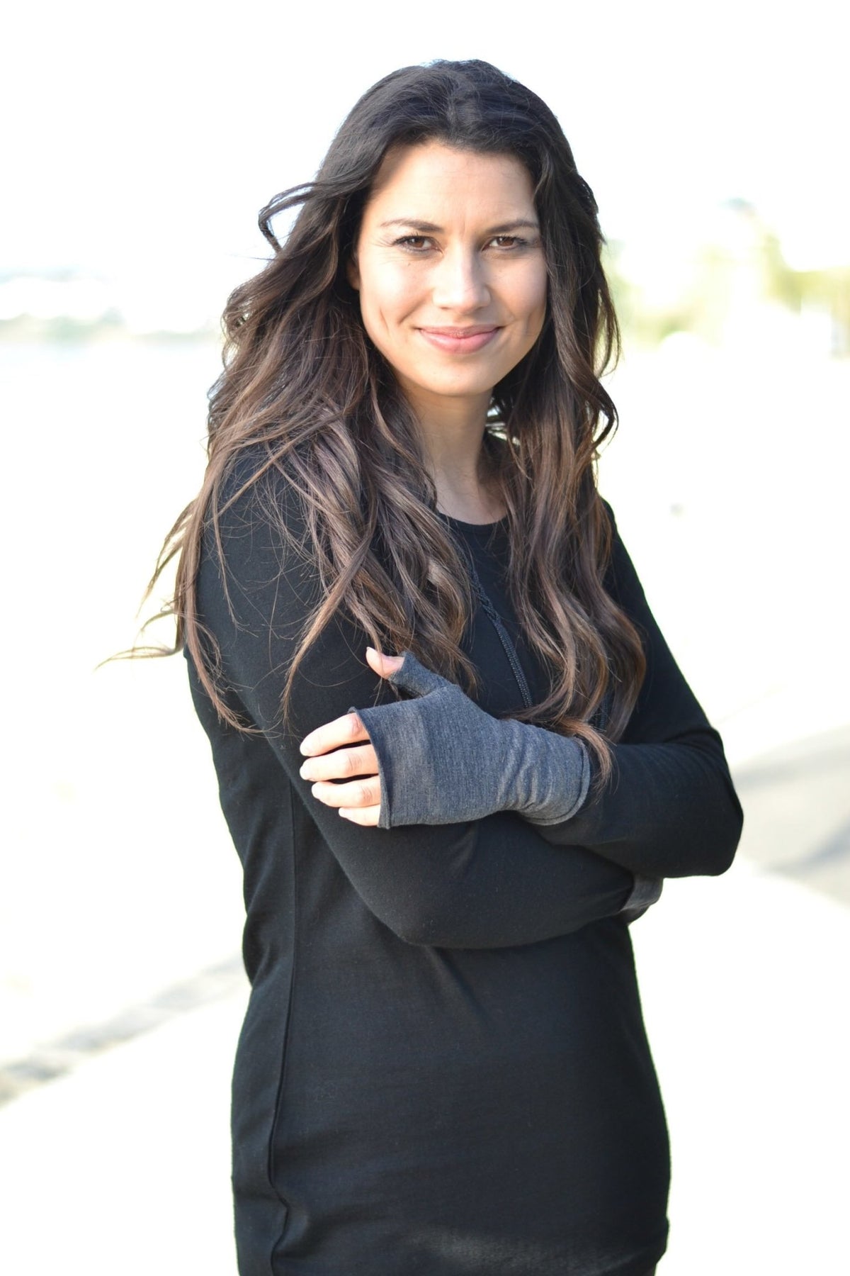 MERINO FINGERLESS GLOVES - EBAS589 - Ebony Boutique NZ