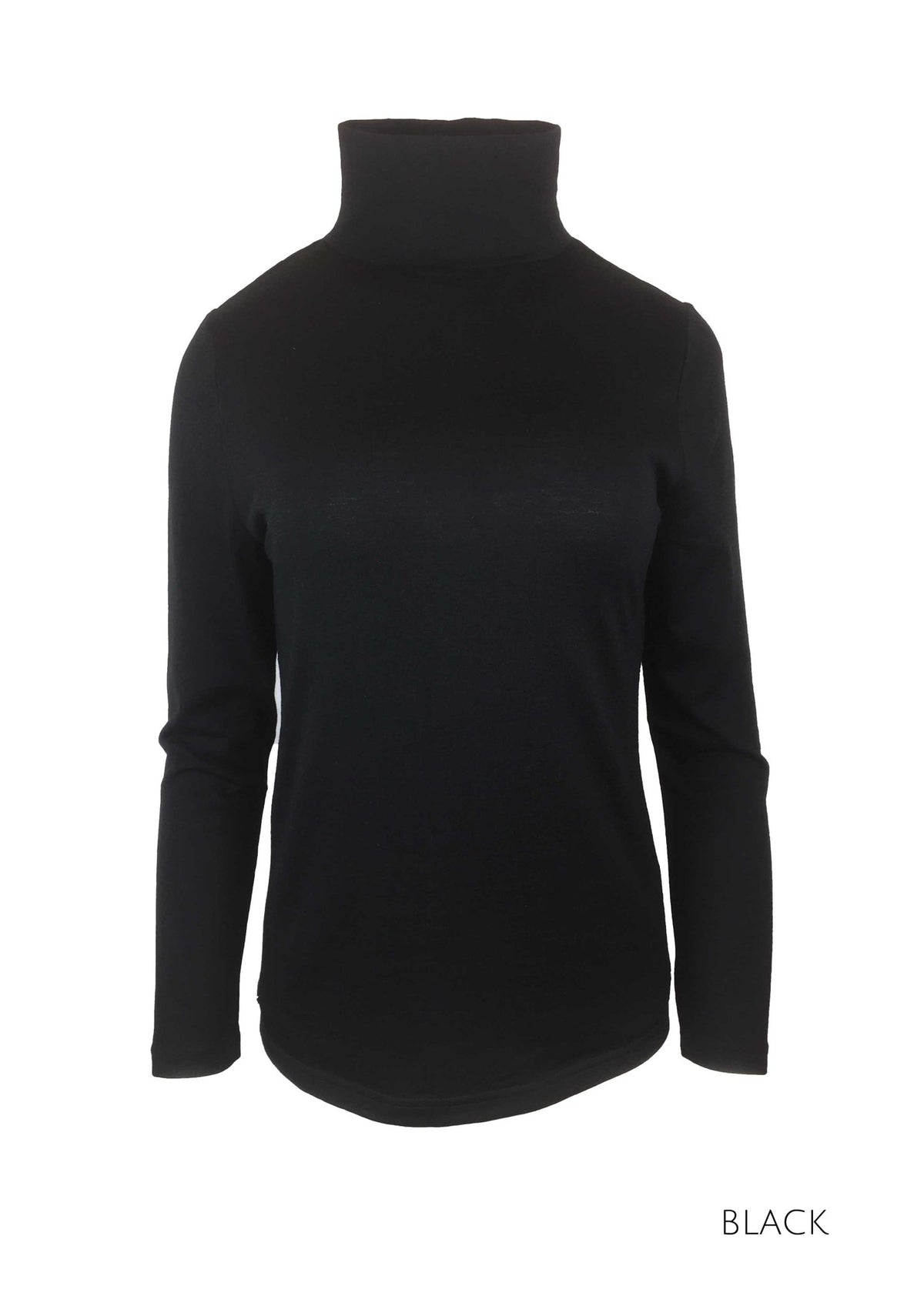 MERINO HIGH ROLL POLO NECK JUMPER - MERINO HIGH ROLL POLO NECK JUMPER - Ebony Boutique NZ