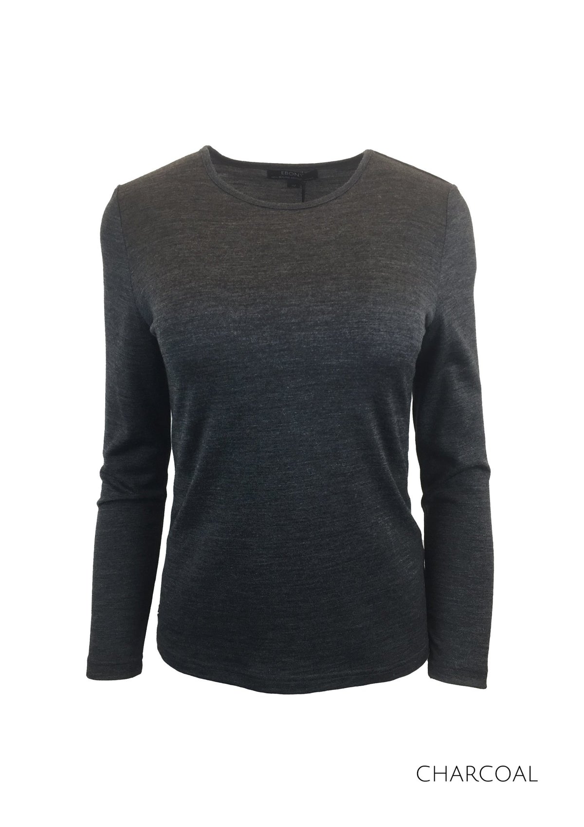 MERINO JUMPER PLAIN TRIM ROUND CREW NECK - MERINO JUMPER PLAIN TRIM ROUND CREW NECK - Ebony Boutique NZ