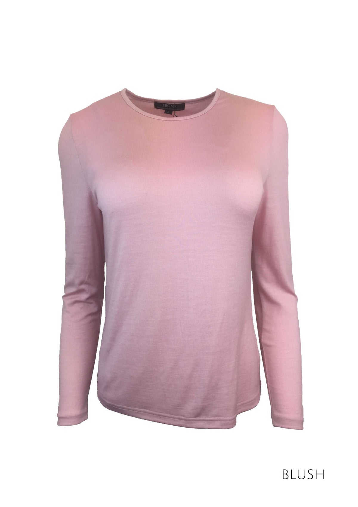 MERINO JUMPER PLAIN TRIM ROUND CREW NECK - MERINO JUMPER PLAIN TRIM ROUND CREW NECK - Ebony Boutique NZ