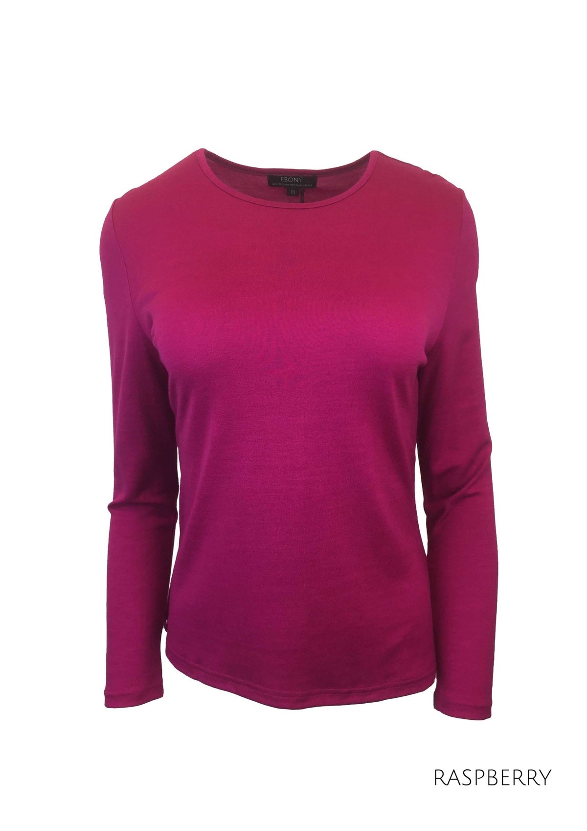 MERINO JUMPER PLAIN TRIM ROUND CREW NECK - MERINO JUMPER PLAIN TRIM ROUND CREW NECK - Ebony Boutique NZ